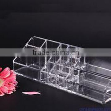 Womens makeup storage drawer clear Acrylic cosmetic display shelf with Experienced Factory Made