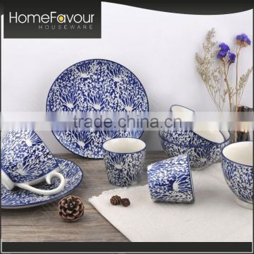 Famous Manufacturer Custom Logo Home Decor Porcelain Cheap Dinner Set