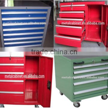 Workshop handware tools stock cabinet on wheels