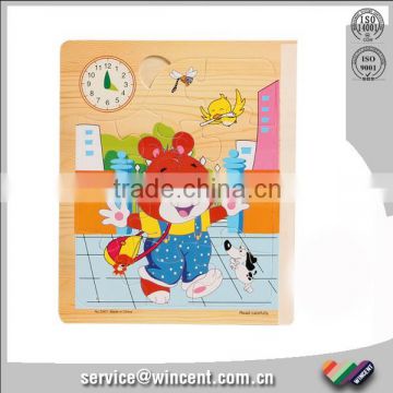 Educational toy custom wooden puzzle for children