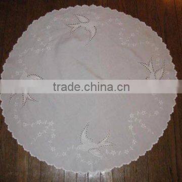 hand embroidery table cloth