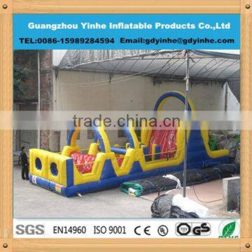 outdoor giant inflatable obstacle course for adult