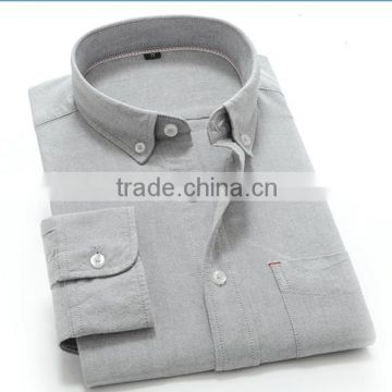 mens cotton polyester two button collar dress shirt regular