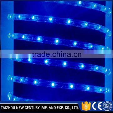 blue color christmas decorative led rope lights round rope light