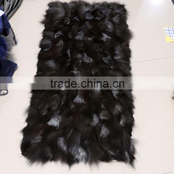 popular cheap price colorful dyed fox fur plate for garment and rug