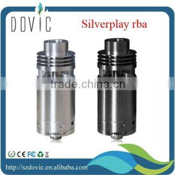 Alibaba express 2 colors silverplay best quality ,factory price silverplay rda china supplier
