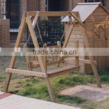 Wooden Swing with two seats