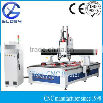 Three Head 4 Axis Multi Function CNC Router