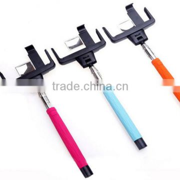 2016 popular fashion selfie stick for mobile phone D09 wireless monopod selfie stick with mirror