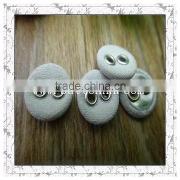 fashion garment accessory white fabric covered buttons