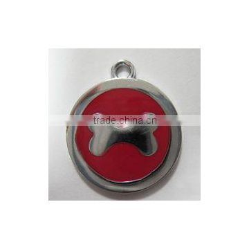 High-quality metal crafts gifts Round Metal stainless round dog plate