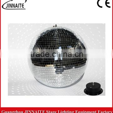 China factory Disco Bar different size reflection rotation glass / mirror ball ceiling stage light
