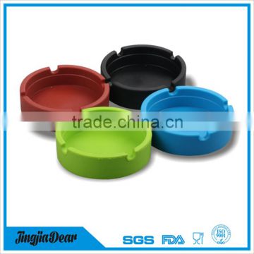 round silicone ashtray,mini round shape silicone ashtray,unbreakable silicone ashtray