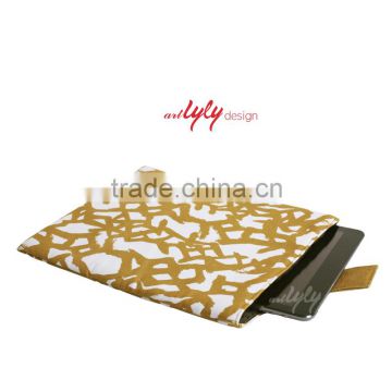 handmade padded fabric laptop case