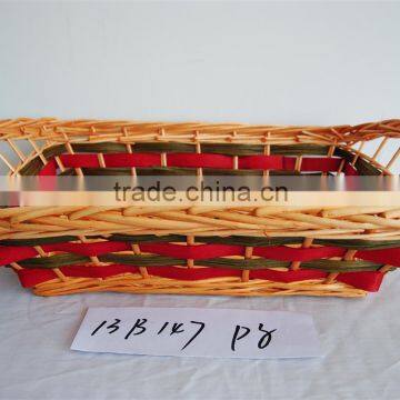 wicker tray basket