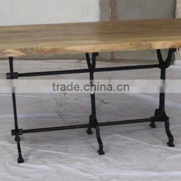 Industrial Iron Wood Dining Table