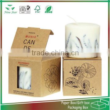 recycled paper candle packaging box