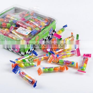 Roll shaped xylitol stick bubble gum