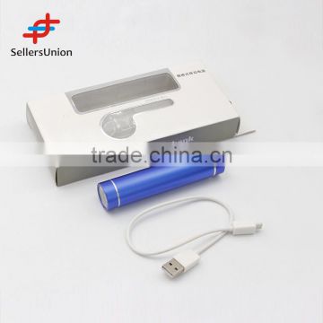 Wholesale alibaba convenient move portable power charger with led light 2600mHa 10017815