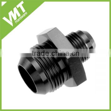 Black Male NPT pipe adapter an6 1/8" AN to NPT Straight