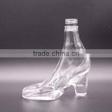 High Heel Shoe Shaped Glass Bottle 250ml Wholesale