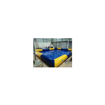 Blue huge Inflatable Water Toys , Water Pool Aqua Park Facilities