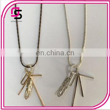 2017 Fashion custom alloy retro all-match long pendant necklace for ladies