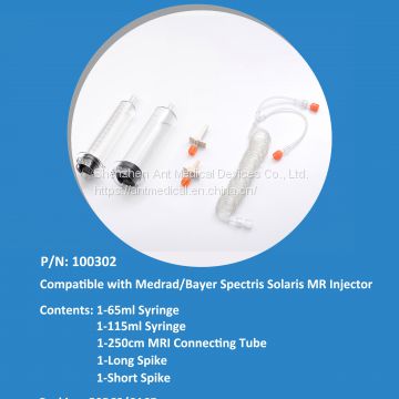 MR Syringe Compatible With Bayer/Medrad Spectris Solaris, Spectris MR Contrast Media Injection System