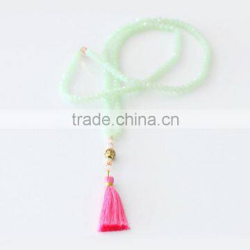 Handmade Crystal Beads Tassel Necklace For Women HSNL6007