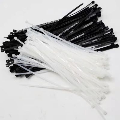 White black self-locking plastic nylon cable tie