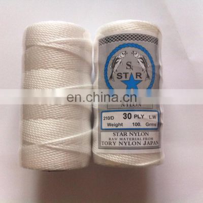 Large wholesale 210D/36 nylon multifilament twine for Fishing nets