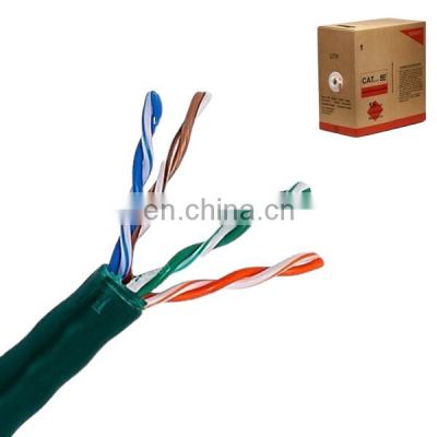 305m factory 24awg 4 pair utp  cat5e network cable