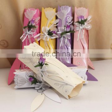 Wholesale Royal Theme Card Make Scroll Wedding Invitations with Flower                        
                                                Quality Choice
