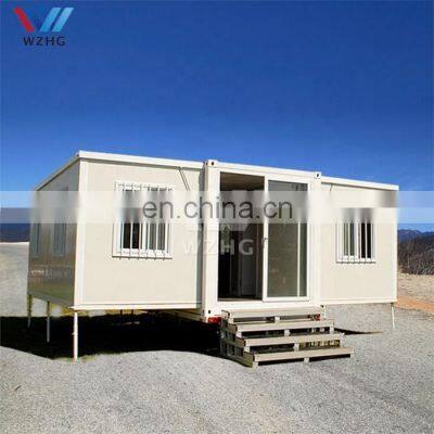 Low price extended foldable prefab light steel living house container prefabricated