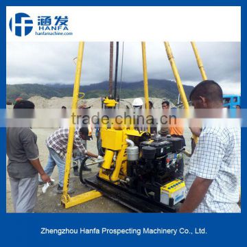 Hard Rock Driller! HF200 small water well drilling machine