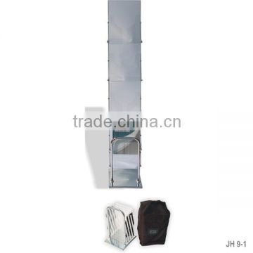 A4 Floor Standing Foldable Brochure Holder with Acrylic Pockets