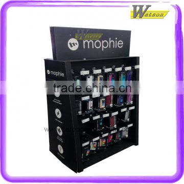 Mobile phone shop double side cardboard display stand for mobile accessories