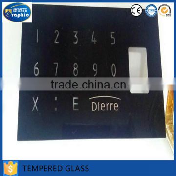 Customized size 3mm thick toughened glass rate