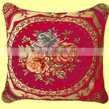 Pakistan Colorful Knitted Rose Chenille Red Sofa Cushion Covers XH-008