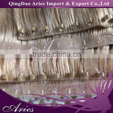 top quality micro beads pu skin hair weft extension