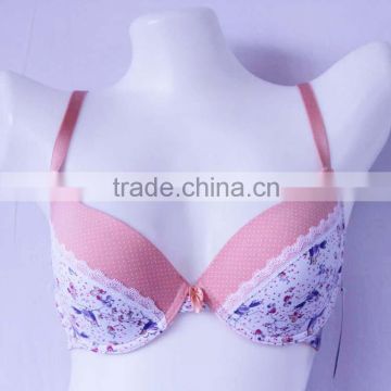 Chinese Ancient Factor Design Fashionable Padded 34B Girls Hot Sexy Bra