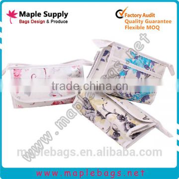 Plastic Waterproof Toiletry Bag with Clear VInyl Cover