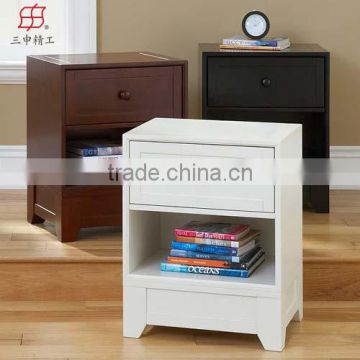 Modern MDF Cheap Hotel Nightstand / Bedside Table
