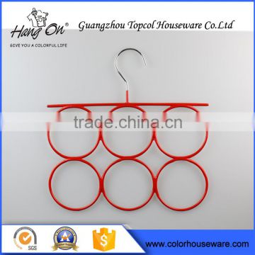 Laundry wire hanger factory in china for scarf Round Metal Hanger