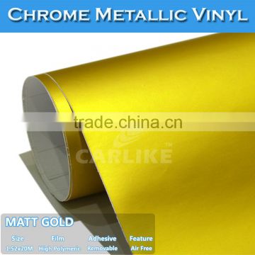 CARLIKE Waterproof Metallic Matt Chrome Car Wrap Vinyl Sticker