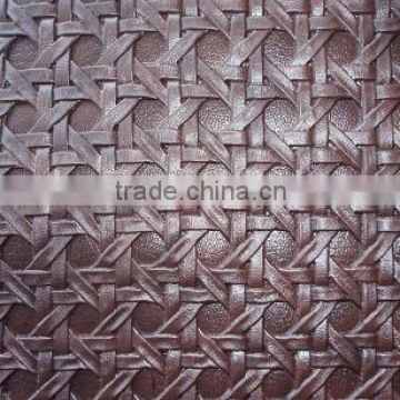 pvc vaccum bag leather with 0.6mm thickness and fabric backing