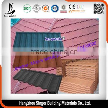 Aluminum zinc Factory Direct Sell colorful building construction steel Material and Stone coated steel roof tile in Zhejiang                        
                                                                                Supplier's Choice
