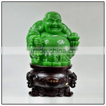 Big Size Jade color buddha statue for home decoration , chinese luckly buddha statue