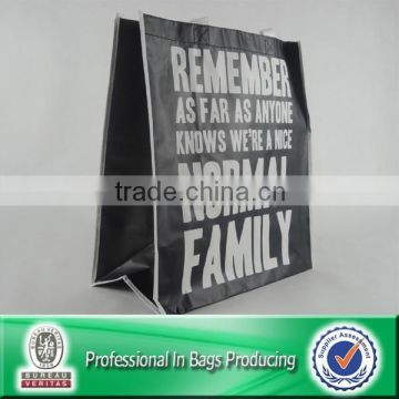 High Quality Custom Cheap PP Non Woven Black Tote Bag