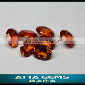 factory supply cheapest oval cut orange corundum